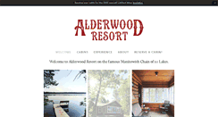 Desktop Screenshot of alderwood-resort.com