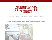 Tablet Screenshot of alderwood-resort.com